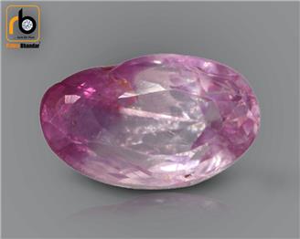 NATURAL  UNHEATED & UNTREATED  PINK SAPPHIRE (MANAK) (o)  1.24  cts.  (  4593  )